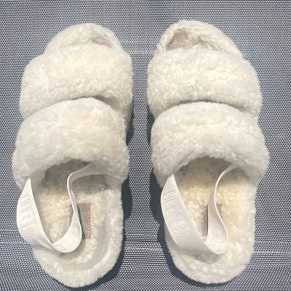 Ugg Platform Slides - Natural - Size 8 - image 6